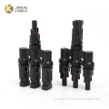 Professional T-Branch Solar Panel Cable Connectors: Male to Female Adapters for Photovoltaic Systems